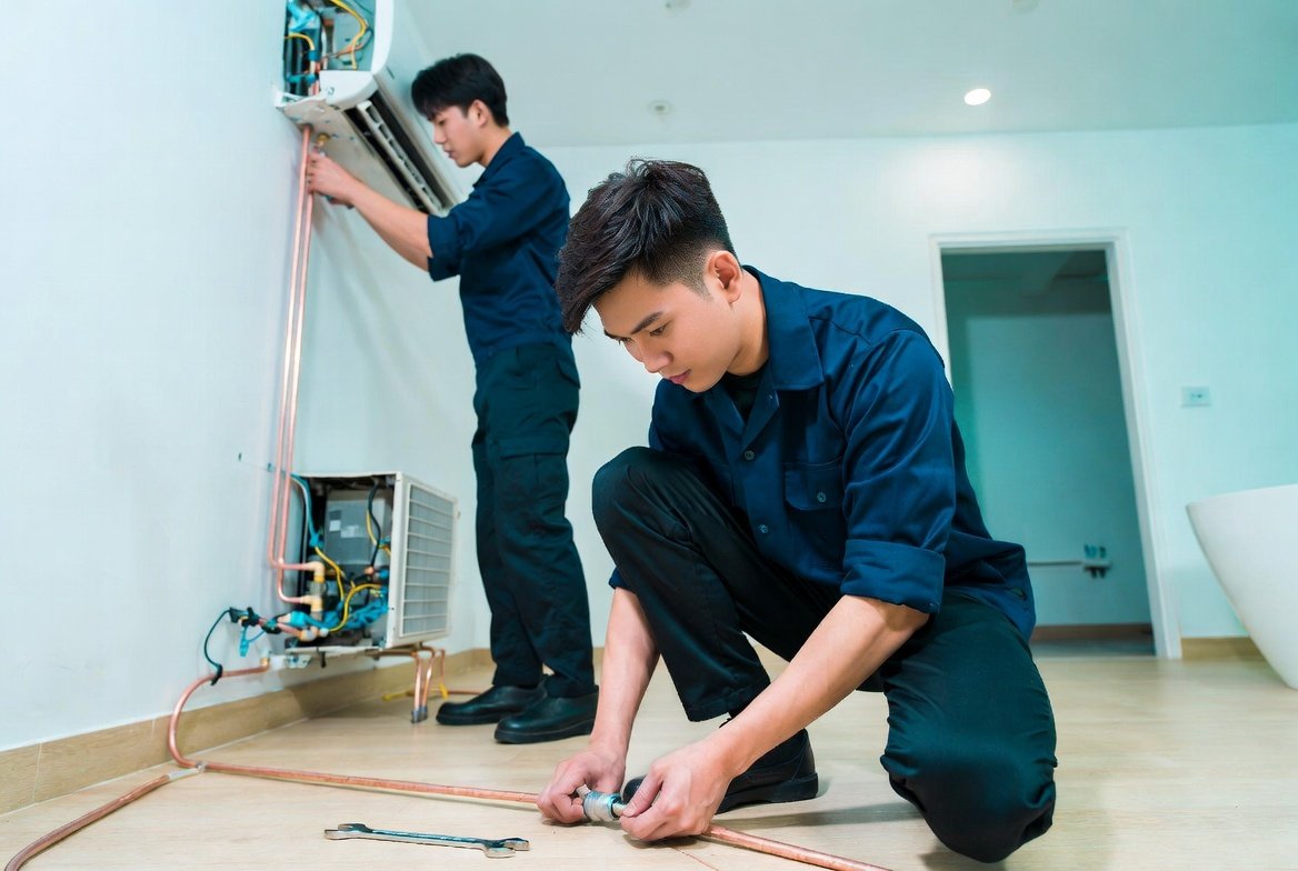 Professional plumbing and aircon installation by HEDIRCOOL in Singapore